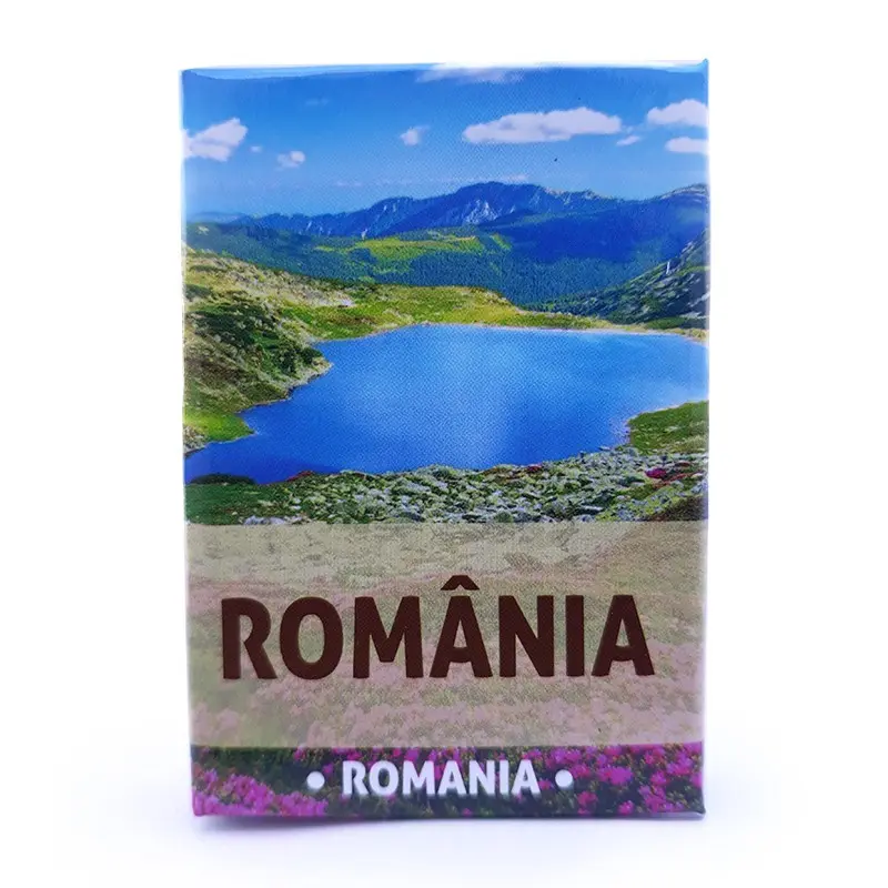 Romania, magnet carte bilingv romana si engleza, model 2